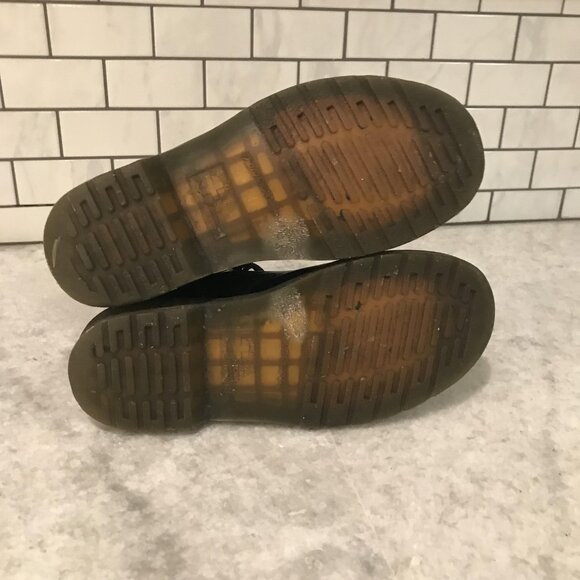 Dr. Martens Boots Womens 7.5 US Size 6 EU 38 Blue Leather Lace Up Combat Shoes - Picture 6 of 10